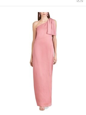 NWT Sachin + Babi Sz 6 Chelsea Rouge Dusty Pink One Shoulder Gown